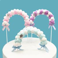 Outros suprimentos de festa de evento 1pcs arco romântico decorações de bolo de pelúcia copo de bola de bola de aniversário de aniversário de casamento