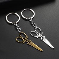 Keychains mini Scissors Declaración de llaves Vintage Cadena de teclas Barber Stylist Scissor Creative GiftKeychains