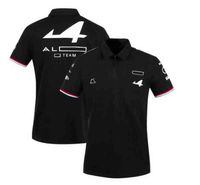 F1 Formel 1 Joint Car Series Racing Summer Summer Short-Lleeved T-Shirt Lapel Shirt snabbtorkande andningsbar stor storlek