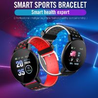 119 Plus Smarts Bracelet Heart Rate Smart Watch Man Wristband Watchs Band Waterproof Smartwatch Android con sveglia