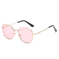 Солнцезащитные очки Чернозоно -розовые поляризованные женщины круглые ретро мужчины летние аксессуары Высококачественные UV400 Sun Glasses Мужское вождение металлическое каркас2576