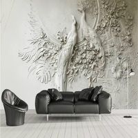 3D Stereo relief peacock Wallpaper for Walls 3d Wall Paper TV Background Painting Mural Wallpapers Home Improvement239A