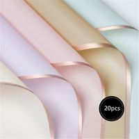 20 Sheets Waterproof Half Transparent Korean Flower Wrapping Paper Florist  Flower Supplies Bouquet Decorative Paper