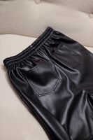 Женские штаны Capris осень и зимний экологичный белковая кожаная мода