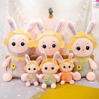 30cm Kaninchen Puppe Plüschtier Kreative Nette Sonnenblume Kaninchen Kissen Puppen