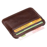 Держатели карт прибытие винтаж мужской подлинный кожаный держатель маленький кошелек Money Bag Id Case Mini кошелек для Malecard