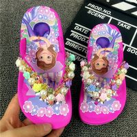 Niñas zapatillas para niños Flip Flip Flop Summer Praya Princesa Baby Indoor Hogar Antiskid Cool Princess Slippers Boys 220708
