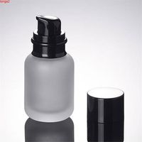 50ml Transparent Frosted Glass Cream Refillable Bottles Empty Beak Pump Lotion Shampoo Face Cleanser Bottle Containers 50pcsgood q228C