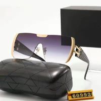 3 Últimas gafas de sol de moda Gafas Sunshade Cabeza de leopardo Composite Metal Metal FiMless Marco óptico Classic Rectange Gafas de sol de lujo de oro para mujeres