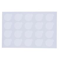 Faux cils 100pcs Porte-cils jetables de cils jetables Palet Papier Pads d'extension Sticker 2.5cm Stand sur Jade Stone Maquillage