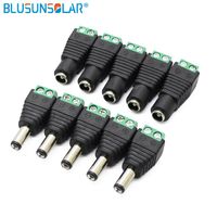 Other Lighting Accessories 2.1mm X 5.5mm CCTV Cameras Female Male DC Power Plug Adapter Jack Connector SocketOther