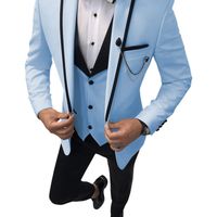 Wholesale Cheap Sky Blue Coat Pant 