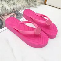 Slippers for Women Platform Designer Slides EVA Rubber Sandals Ladies Big Size 40 41 babouche mule Black White Red Flip Flop Flats289H