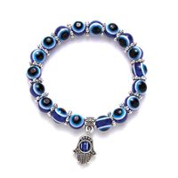 Blue Eye Beads Bracelet Classic Round Glass Bead Elastic Rope Charm Bracelets Fashion Men Women Elephant Owl Butterfly 5941 Q2