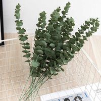 장식 모방 식물 소프트 껌 유칼립투스 잎 가정용 꽃꽂이