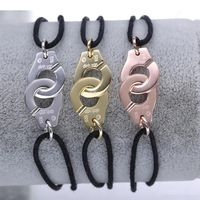 Whole France Famous Brand Jeia Dinh Van Bracelet para mulheres jóias de moda 925 SERLING SLATER ROPE Handcuff Bracelet259h