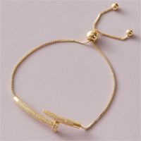Charm Bracelets 14k Real Gold Plated Fashion Jewelry Micro- i...