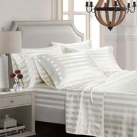 Set di biancheria da letto 6 pezzi di seta satinata elastica set di lenzuola di lussuosa fogli di lino piatto per materassi per materasso