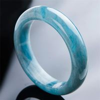 Bracele de mode 57 mm Crystal Femme Bracelets naturels de la pierre bleue authentique
