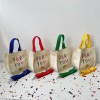 Smiley Print Bag Bag Bull Canvas Bag Students Crossbody Женская сумочка