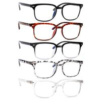 Güneş gözlükleri Turezing 4 Paket Okuma Gözlükleri Bahar Menteşe Mavi Işık Erkekler ve Kadınlar UV Anti Bilgisayar Güdük Gözlük Diyopter 0-400SU