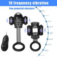 Vibratör oyuncakları horoz 12 hızlı titreşim erkek vibratörler mastürbator gecikme boşalma güçlü glans eğitmeni penis masaj stimülatör seks oyuncak Menvdq9