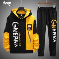 Men's Tracksuits Tracksuit Men Casual Hooded Mens Two Piece Sweatpants And Hoodie Set Hip Hop Fashion Streetwear Autumn Clothing 4XLMen's