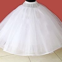 Tule Underskirt Wedding Accessories Chemise zonder hoepels voor een lijn trouwjurk wijd plus petticoat crinoline276LLL