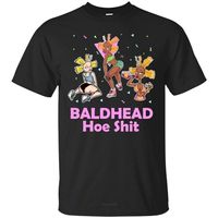 Bald Hoe Hoe Shit Funny Sarcasm Camiseta Camiseta de algodón Tshirt Men Summer Fashion T-Shirt Euro Tamaño 220420