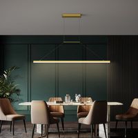 Pendant Lamps Minimalist Dining Room Lights Modern Long Strip Loft Decor Lamp Nordic Luxury Creative Office Chandelier Deco MaisonPendant