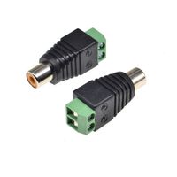 Coax CAT5 BNC Male Connector Plug DC Adapter Balun Connector for CCTV Camera Security System Surveillance Accessories288l