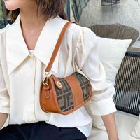 2022 Новый стиль пельмены одно плечо C Messenger Kou Семейная женская сумка подмышки мода контрастная цветная сумка маджонг