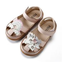 Rainbow Unicorn Baby Shoes Sandalias de playa para niños Fondo suave de cuero suave Shops Safty Shoes para niños Summer 220527