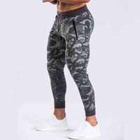 Camouflage Sweatpants Joggers Skinny Pants Men Casual Trouse...