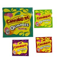 Cannaburst Gummie 500 mg Canna Bu Saint Gummmies Bag d'emballages Gummar Gummar Baggies 420 Emballage EDIBLES JLLSVA