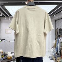T-shirt da uomo in tee bianca vintage da uomo in alta qualità T-shirt ricamata a manica corta