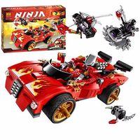 Blokken 9796 Lepining Ninjagoed Duel Ninjutsu Racing Truck Toy Ninja Kids Educatief speelgoed voor kinderen Bouw bakstenen 1008322i