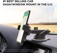 Easy One Touch 4 Dash Windschutzscheibe Universal Car Mount Telefonhalter Schreibtischständer für iPhone, Samsung, Moto, Huawei, Nokia, LG, Smartphones, Schwarz