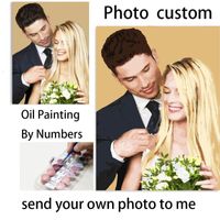 Paintings Custom Painting By Numbers For Adults Drop Po Kits Gift Picture Number Oil Acrylic Paint On Canvas Personality DIYPaintings