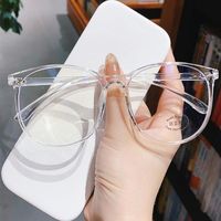 Güneş Gözlüğü Büyük Boy Anti-Blue Işık Miyopya Gözlükleri Kadın Erkek Bilgisayar Eyglasları Optik Düz Çerçeve Gözlükler Şeffaf Glassessunglasse