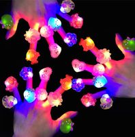 LED Light Up Rings Favores Glow Party Favors Flashing Kids Box Juguetes Birth Birthday Classroom Rewards Tesoro de Pascua Suministro de tesoro