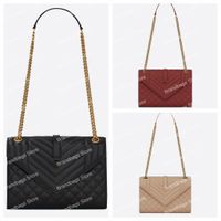 LouLou Bags Designer Envelope Bag High Quality Chain Shoulde...