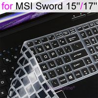 Couvercle du clavier pour MSI Sword 17 Sword 15 Gaming ordinateur portable Protecteur Case de peau en silicone TPU 2020 2021 15,6 17,3 pouces J220715