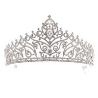 Clipes de cabelo Barrettes Luxiours Crystal Tiara Zircon Crown for Wedding Acestories