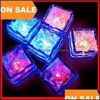 Decoración Party Aoto Colors Mini Romántico Luminoso Artificial Cubo Flash LED LED Boda Drop entrega 2021 Supplie de eventos