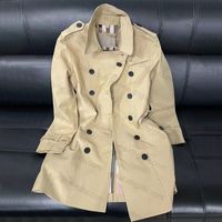 Jaquetas de gabardinas para mujeres de moda de calidad premium para la chaqueta para mujeres de invierno y medianos largos S-XXL