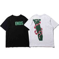 Famoso diseñador para hombre camiseta hombres mujeres de alta calidad hip hop camisetas serpiente impresa manga corta camisetas tamaño s-xl