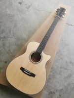 41 inch GA notched solid wood spruce acoustic guitar