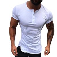 Camisetas para hombres 2022 Primavera casual Summer suelto O cuello Tops Men Vintage Solidmen's