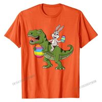 Królik jazda T Rex Easter Egg Boys Girls Kids T Shirts Graphic Custom Cotton Boy Tshirts